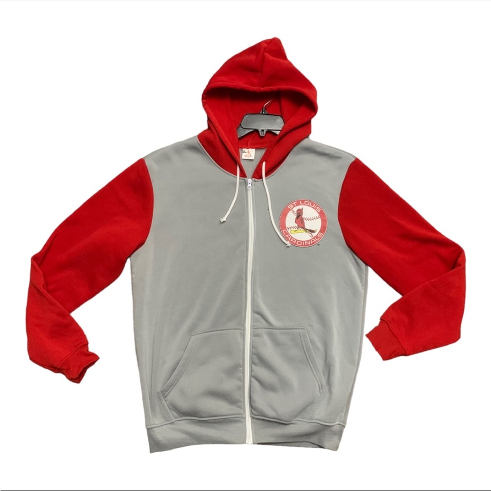 Cardinals, St. Louis Zip Up Hooded Jacket Size XL